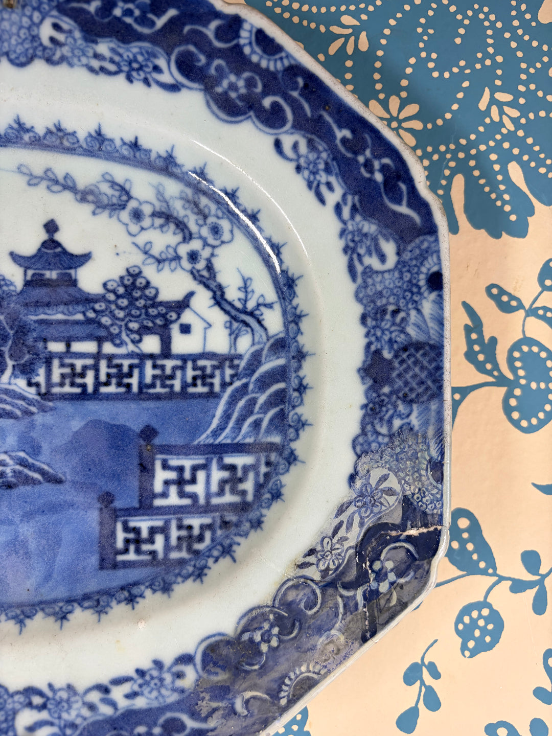 Blue Willow Antique Wall Plate (from Guest & Gray)
