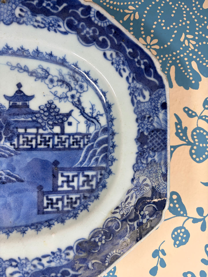 Blue Willow Antique Wall Plate (from Guest & Gray)