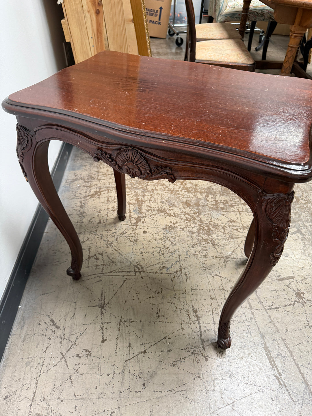 Antique French Provincial Carved Table
