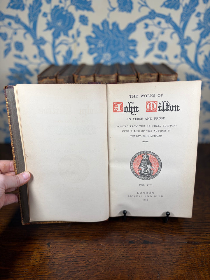 Works of Milton Volumes I-VIII