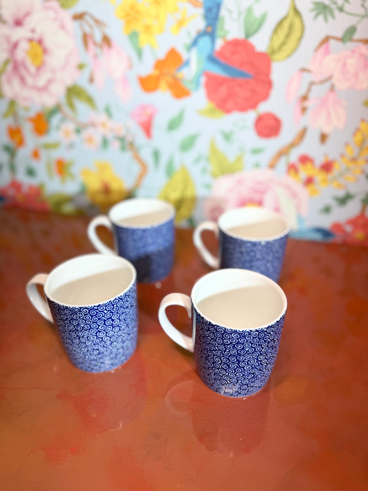 Vintage “Tiffany Vines” Tiffany & Co Mugs - Japan (Set of 4)