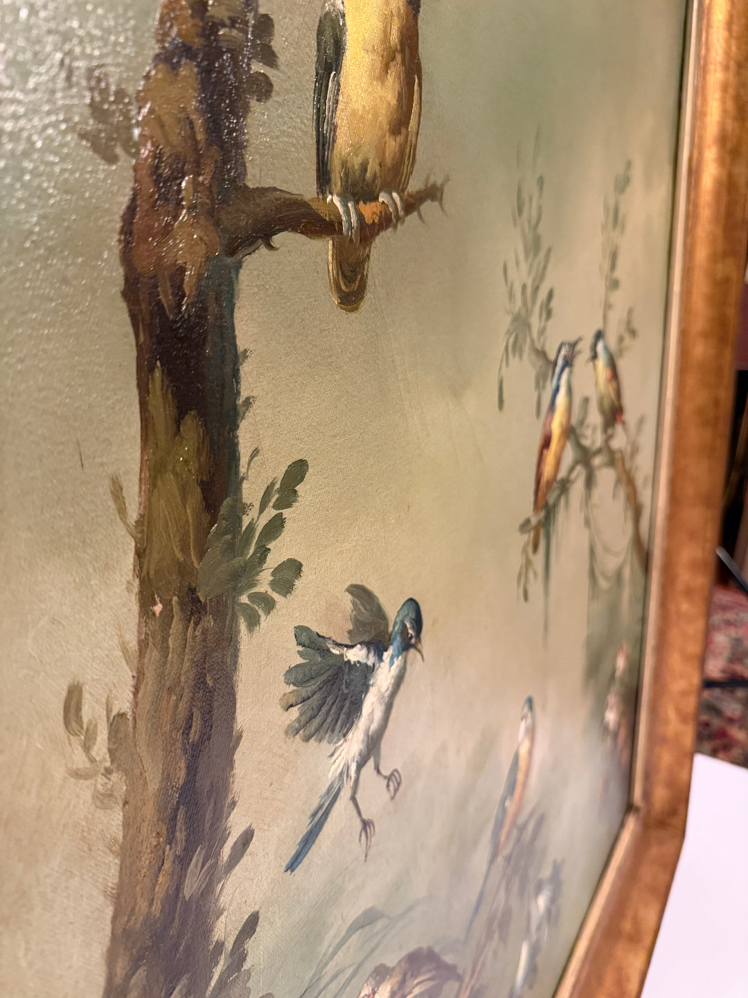 Birds of Paradise, an Ira Monte Original Oil Painting