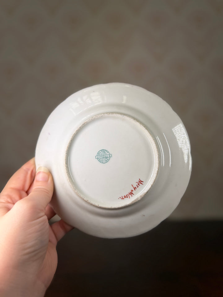 2 Limoges Saucers