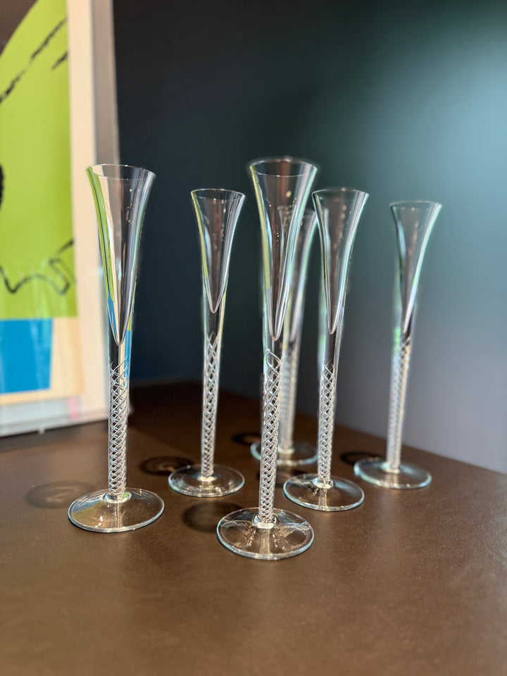 Set of 6 Unmarked Crystal Glasses (Set of 6)