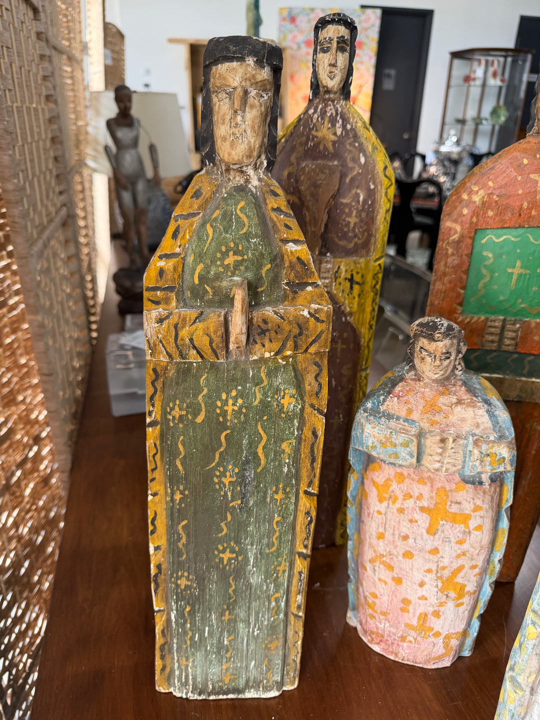 Nine Mexican Folk Art Figurines
