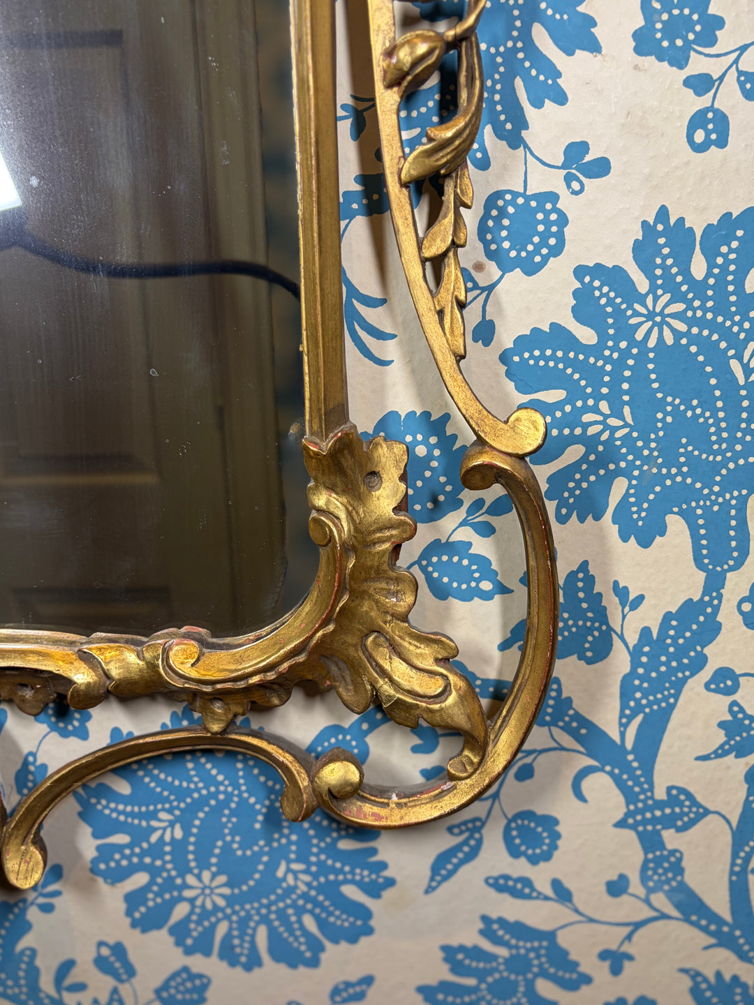 Antique Gilt Wood Mirror