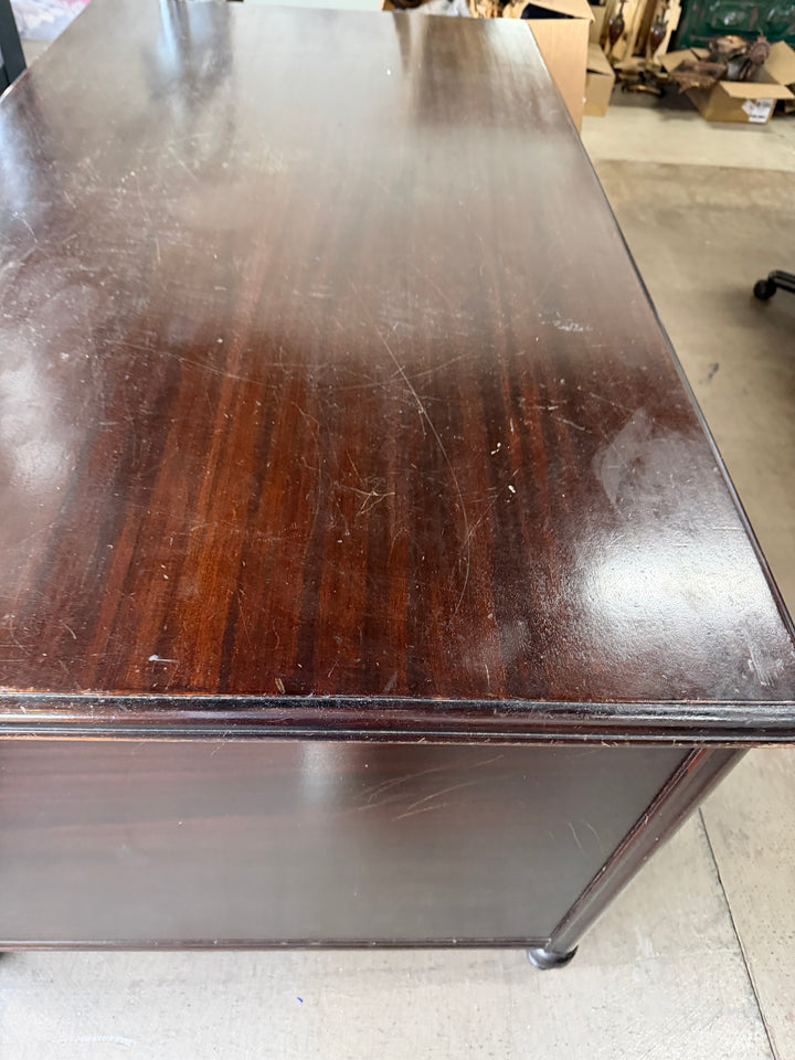 Vintage Rucker Fuller Wooden Desk (Scratches on top)