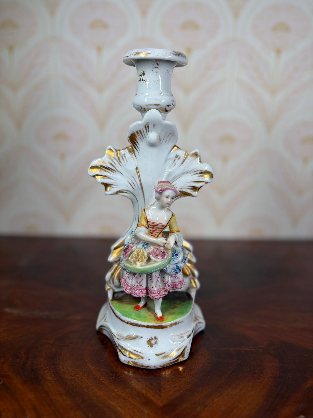19th Century Victorian Lady Candle Holder