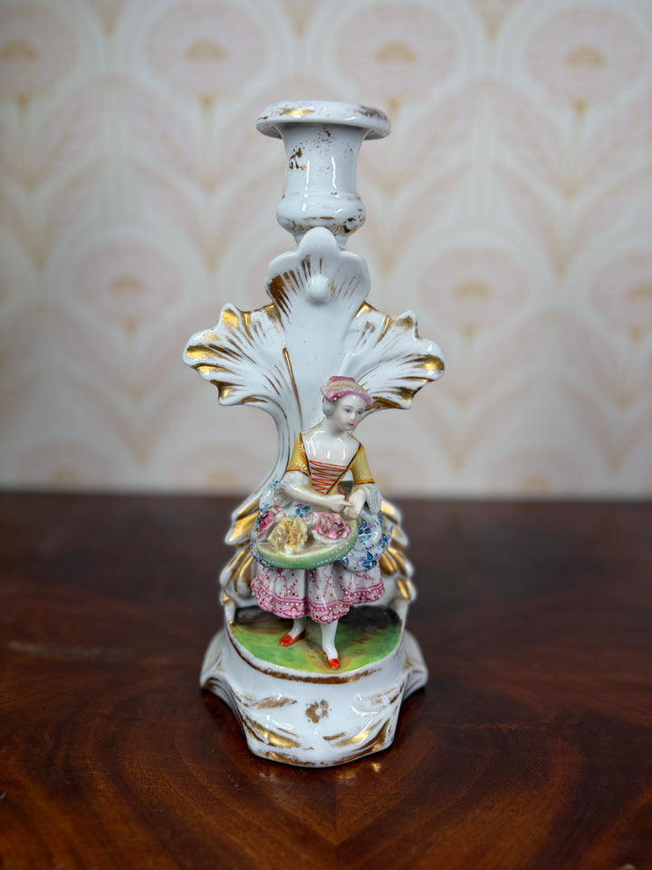 19th Century Victorian Lady Candle Holder