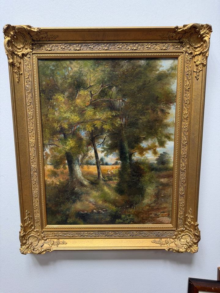 Oil Painting with Gilt Frame