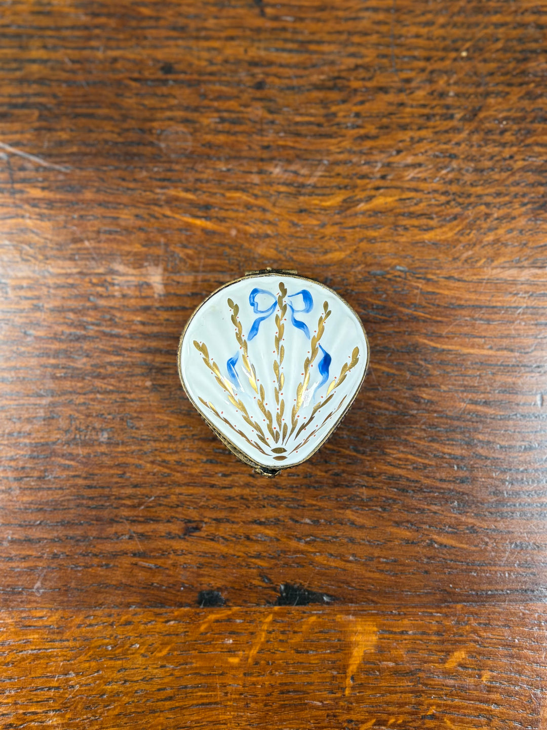 Limoges Shell Pill Box
