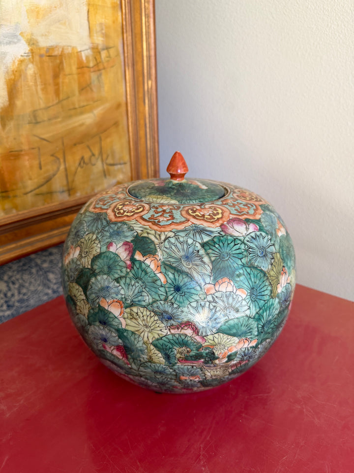 Vintage Japanese Ginger Jar