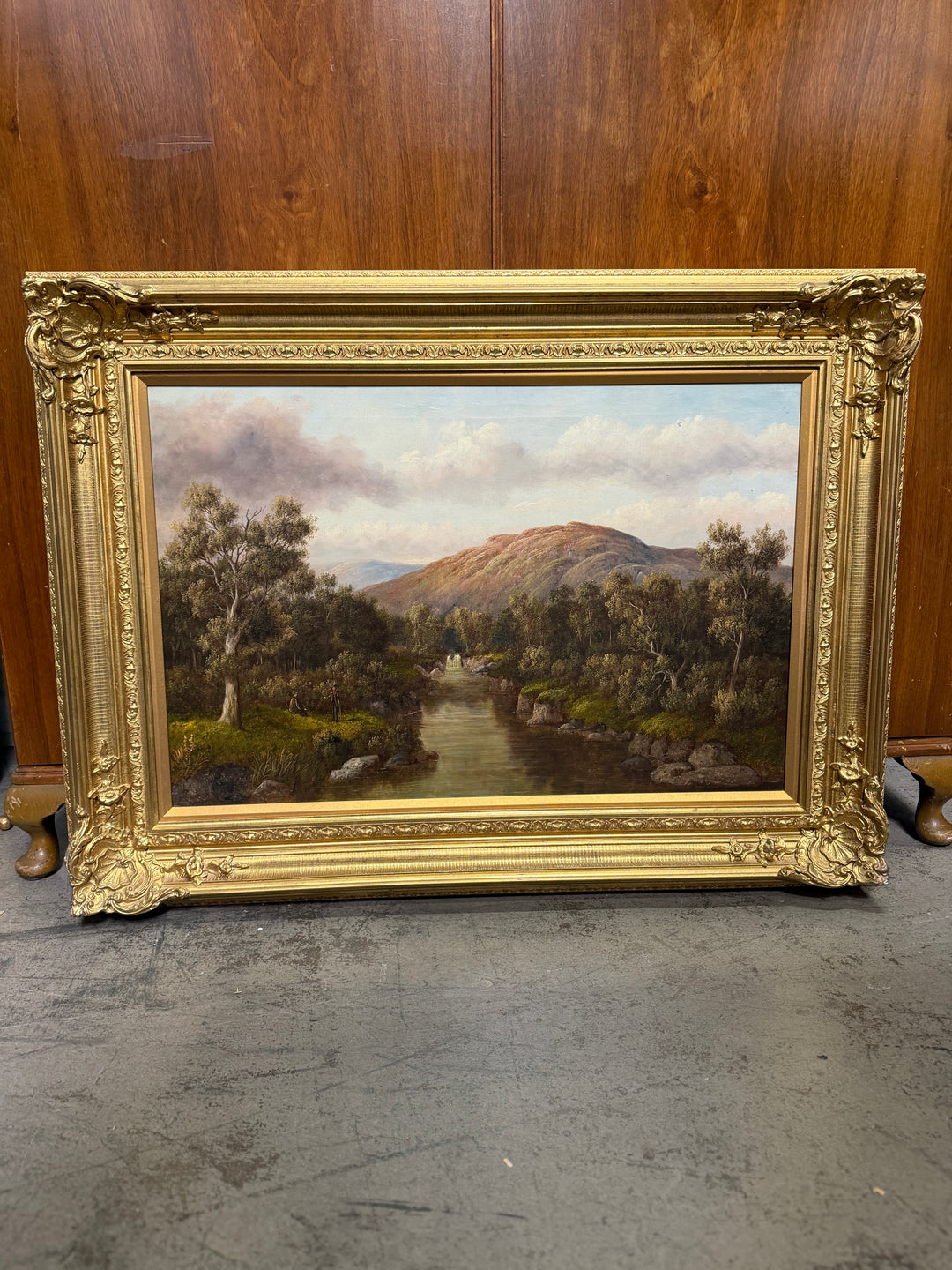 Vintage Oil Painting in Gilt Frame