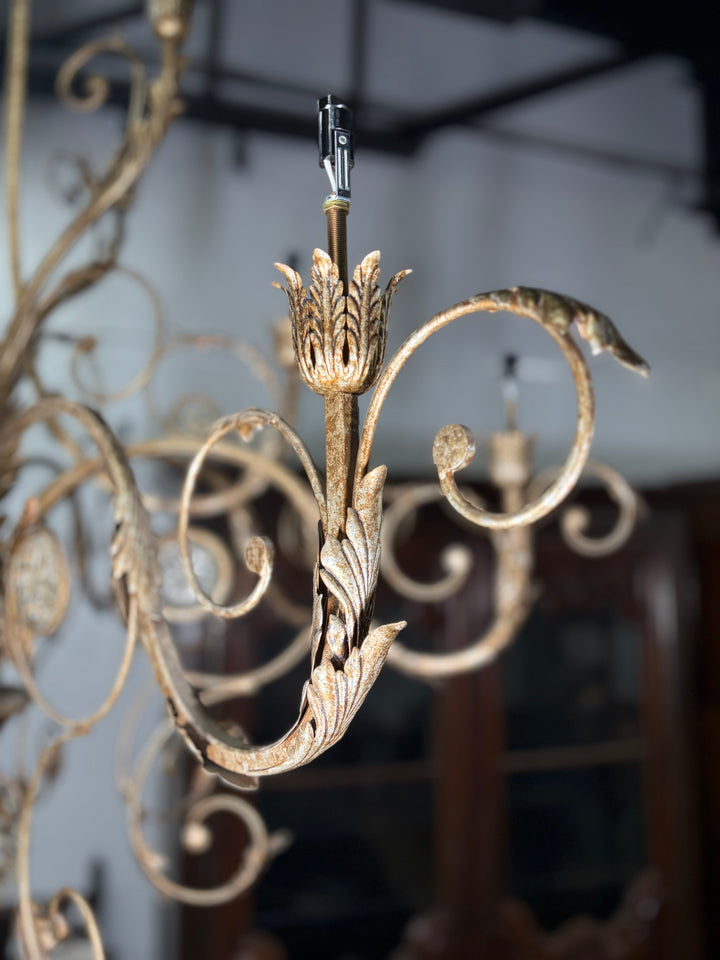 Large Multi-Arm Crystal Chandelier