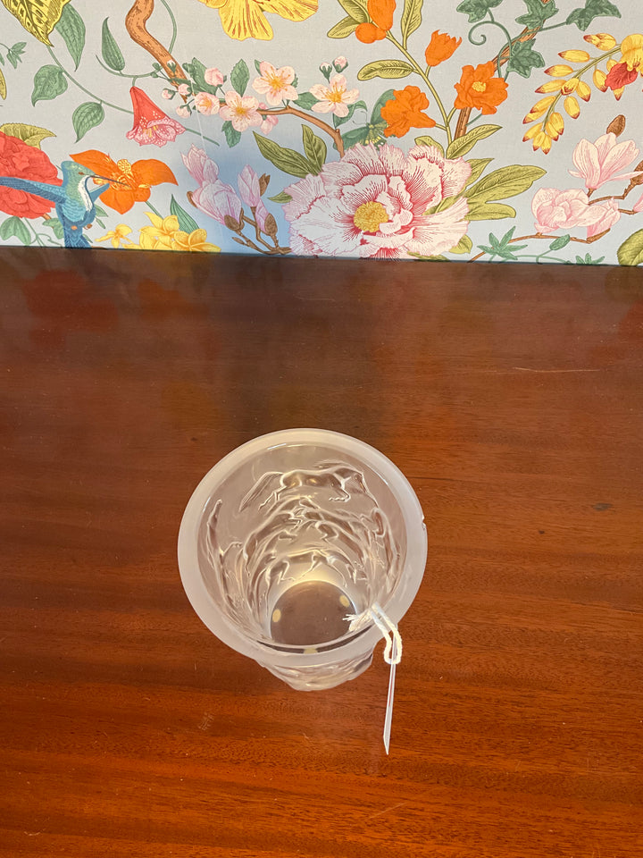 Lalique Mustang Vase - Chip on Rim