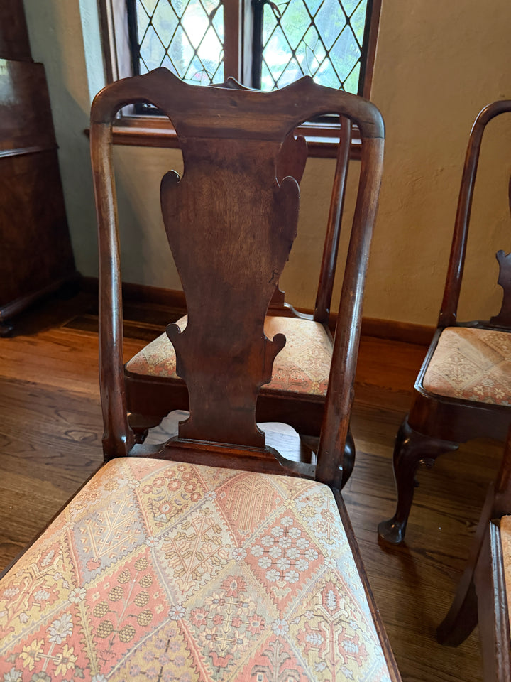 Circa 1720s - 1740s Set of Four George II Side Chairs