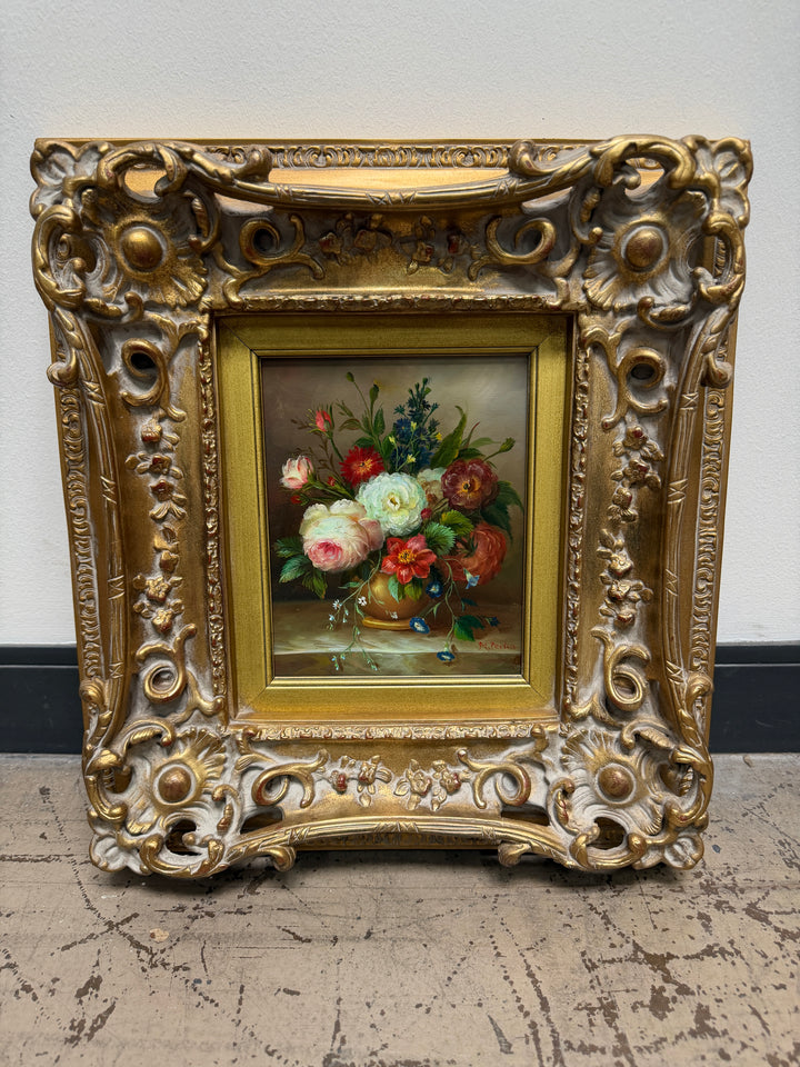 Moody Floral Original Oil Painting