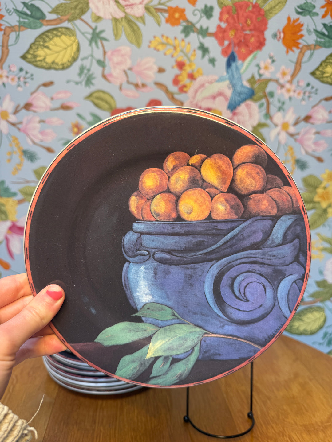Cueillette Gien France Side Plates Set of 12