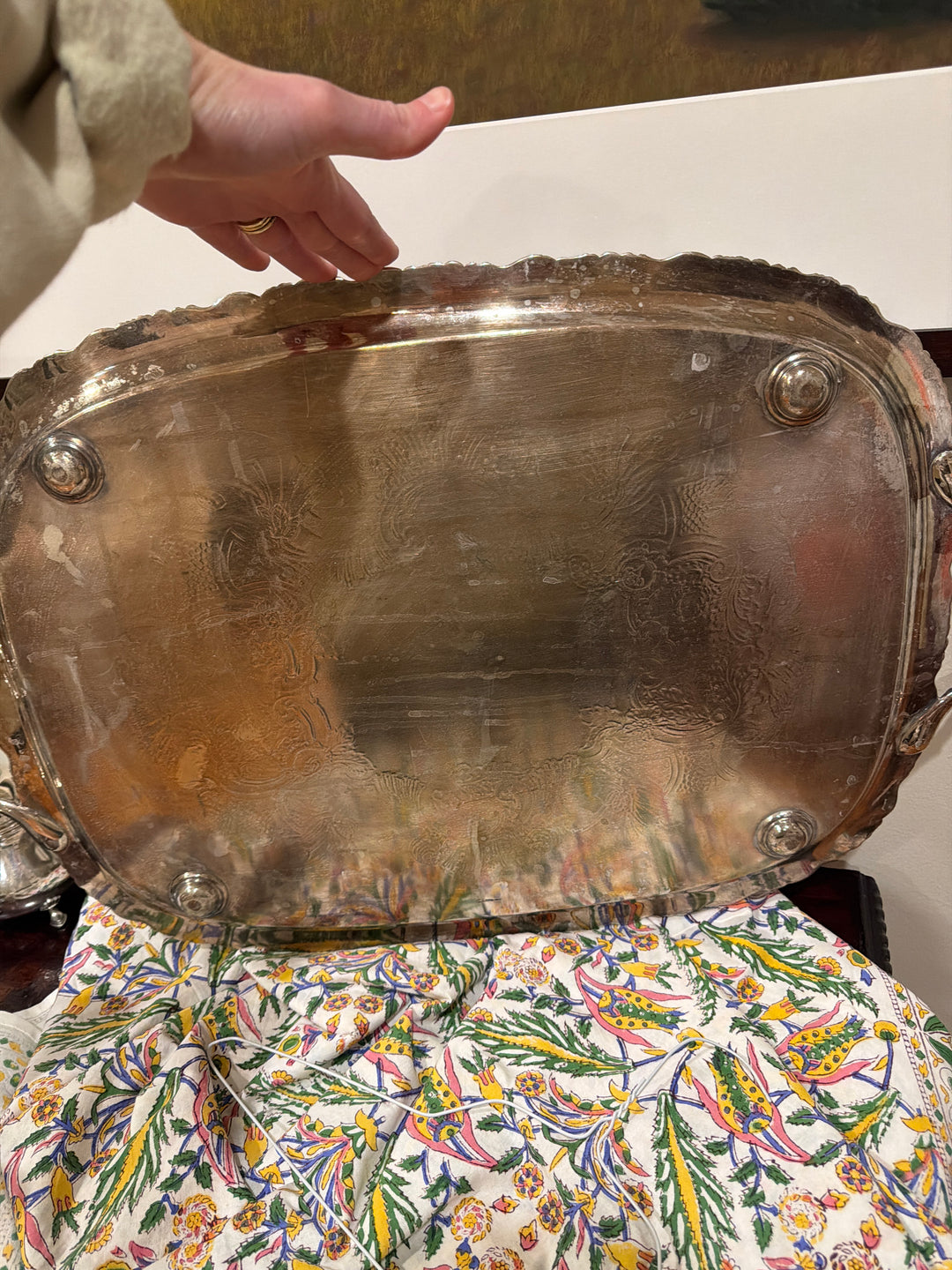 Silver Plated Serving Tray