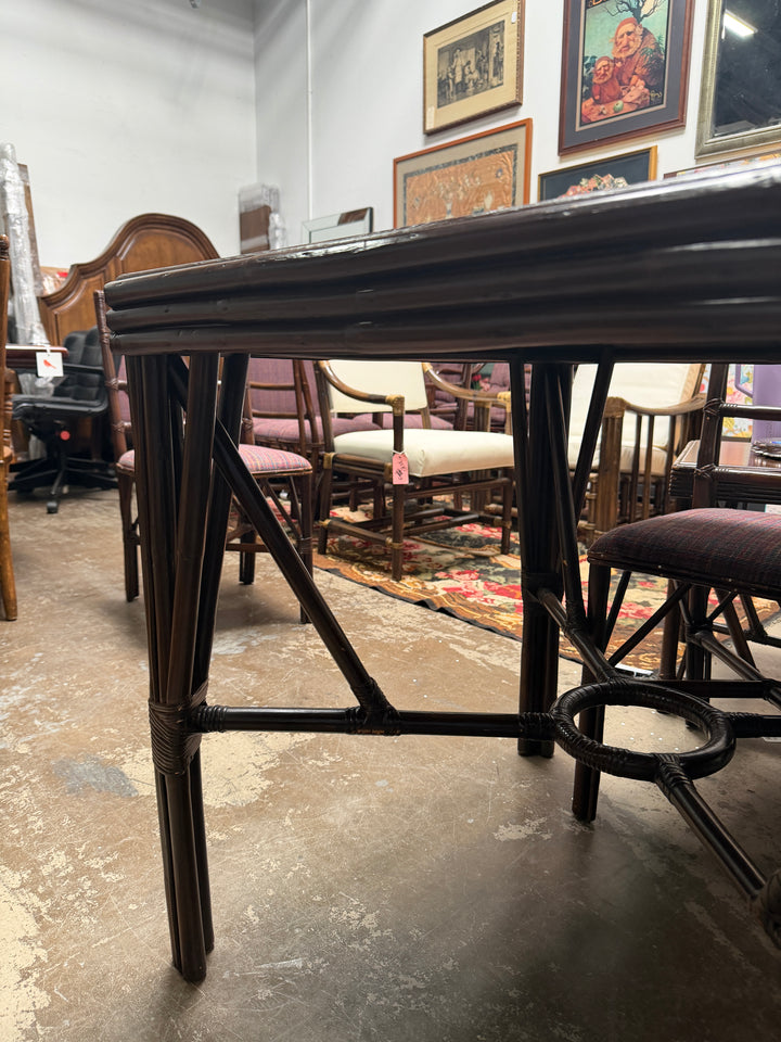 Vintage Bamboo Card Table