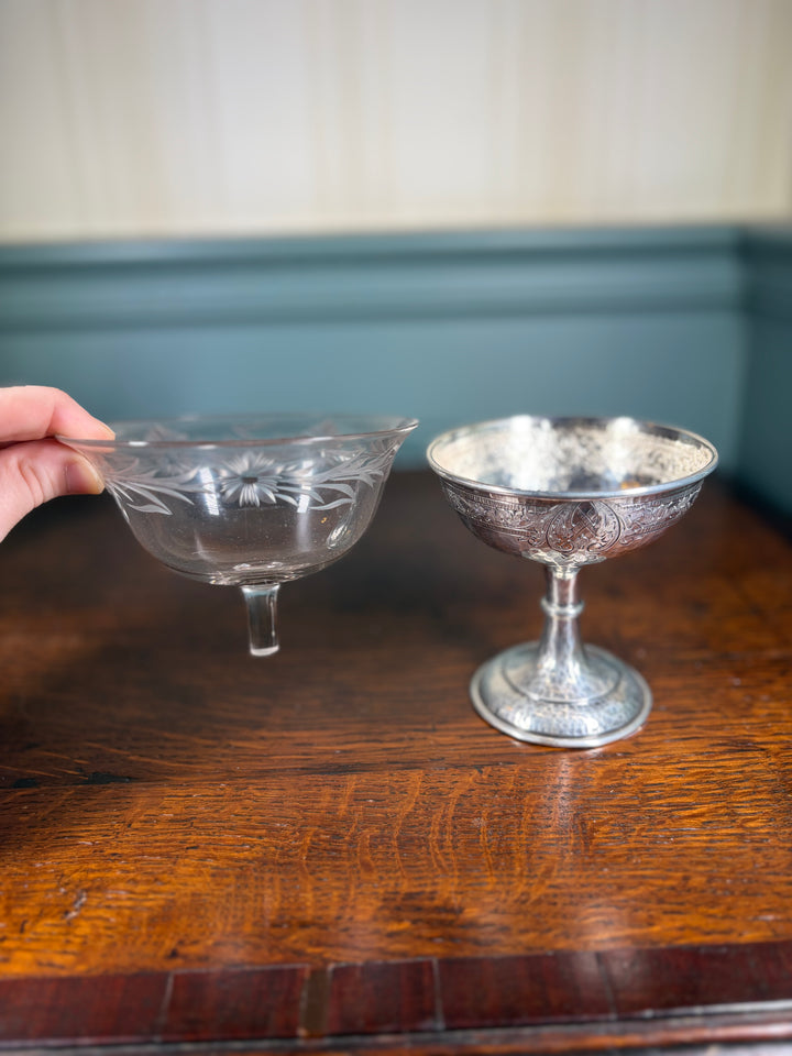 Schofield Baltimore Tudor Hammered Sterling Silver Sherbet Cups Set of 6