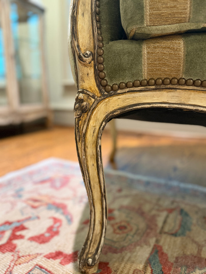 Vintage Provence Winged Accent Chair (Minton-Spidell) (Online Only Item)