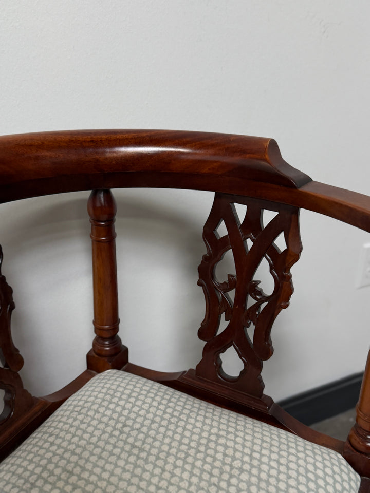 Mahogany Chippendale Style Corner Chair