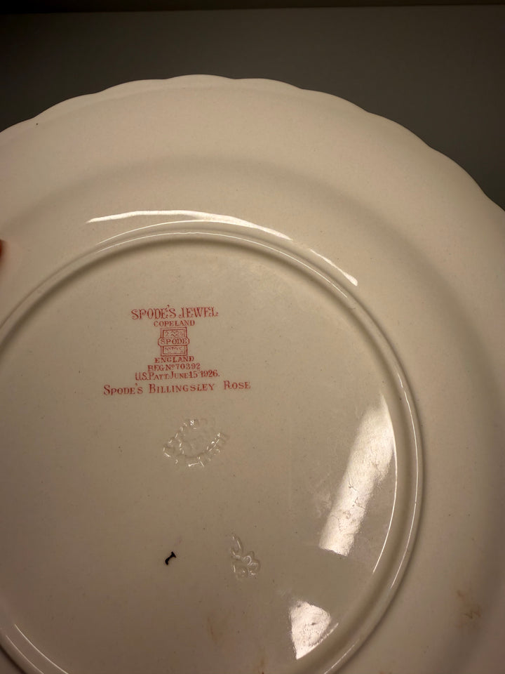 Spode Billingsley Rose Salad Plates - Set of 7