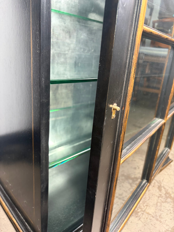 European Crossroads by John Richard Wall Hanging Display Cabinet with Glass Shelves