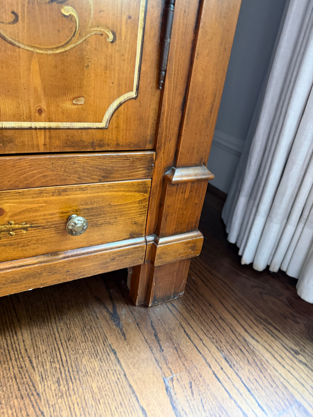 Adams Style Italian Vintage Armoire (Online Only Item)
