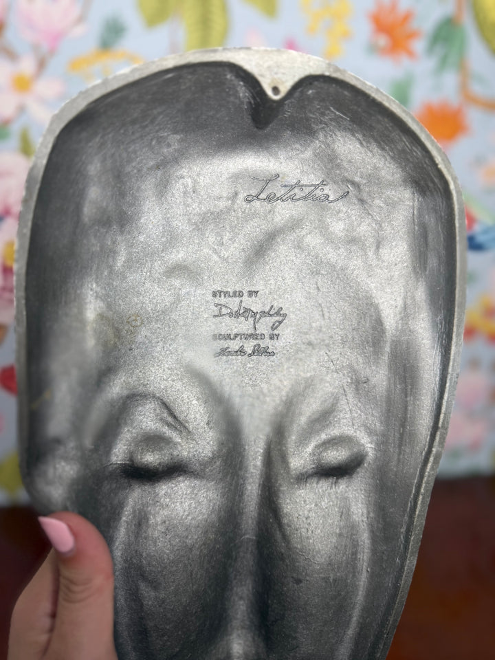 Letitia Metal Face Sculpture