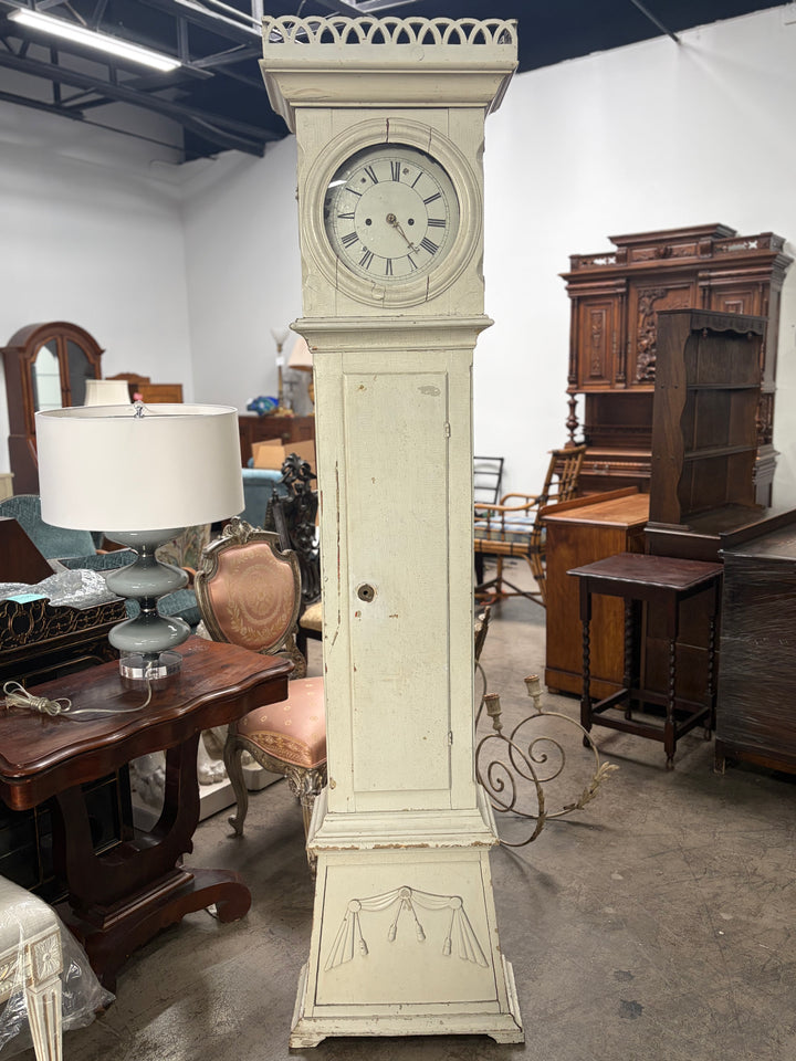 Antique Swedish Mora-Style Tall Case Clock