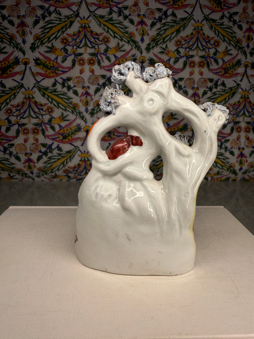 Staffordshire Pottery Figural Group with Couple and Lamb