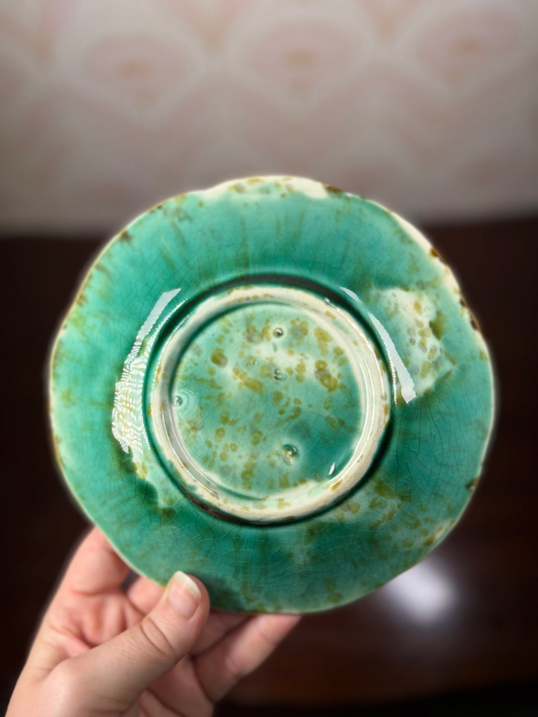 Set of Four 19th Century Swedish Majolica-Style Dessert Plates