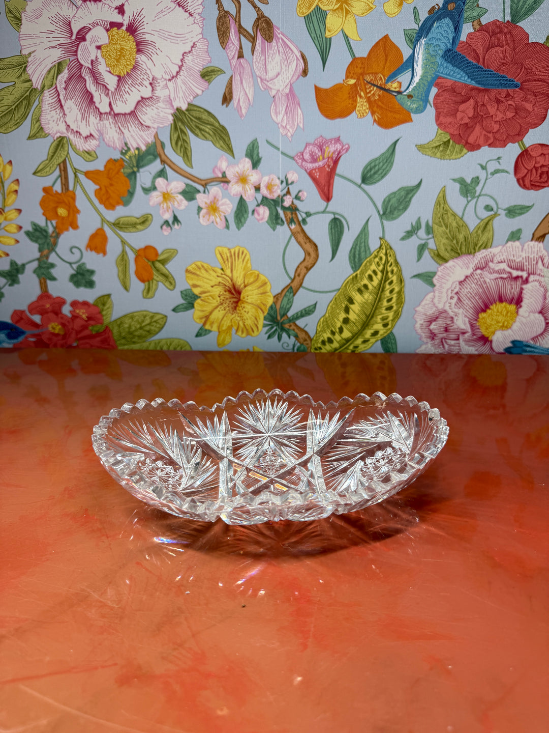 Cut Glass Trinket Dish