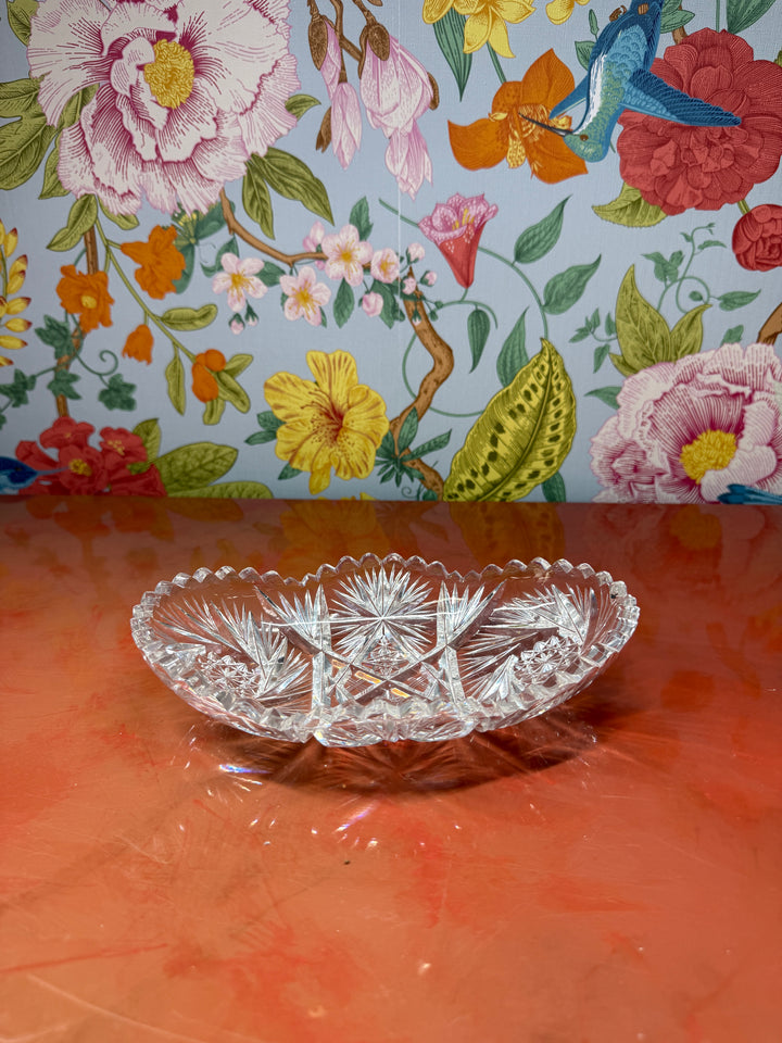 Cut Glass Trinket Dish