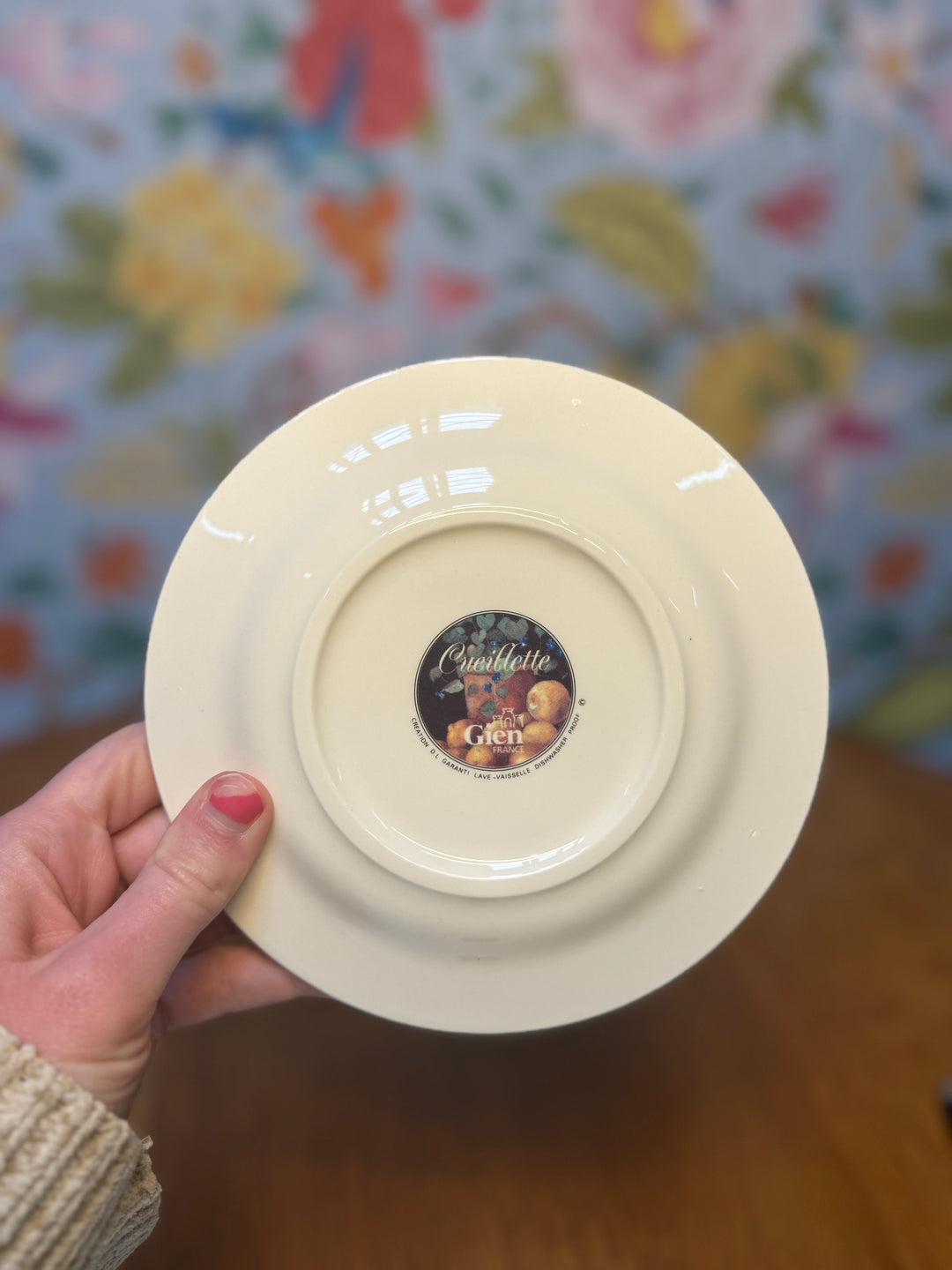 Set of 11 Gien Cueillette Appetizer Plates