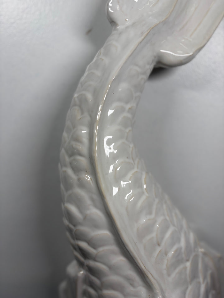 Wall Fountain / Lavabo Featuring Aquatic Creature & Shell Basin