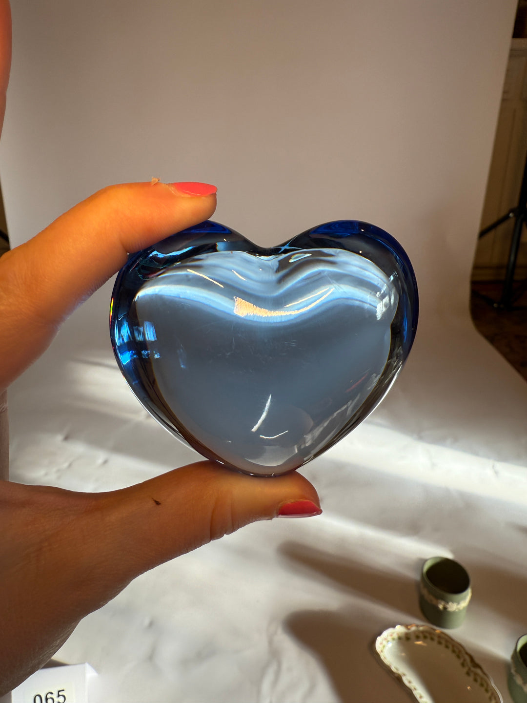 Baccarat Blue Amor Heart