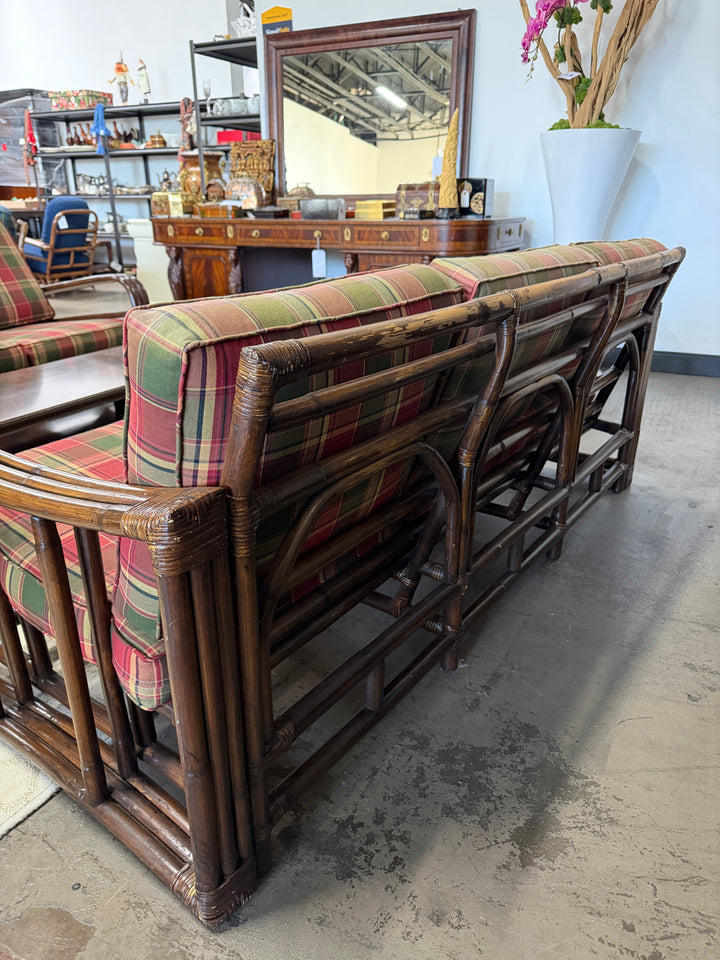 Vintage Bamboo and Rattan Sofa