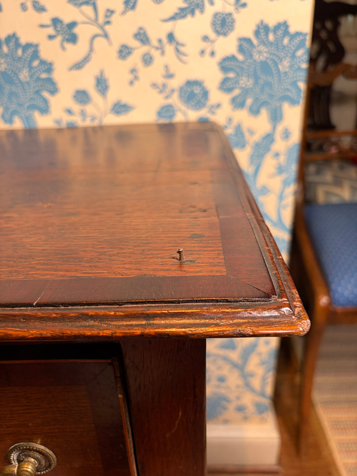 Antique Georgian Oak/Mahogany Lowboy