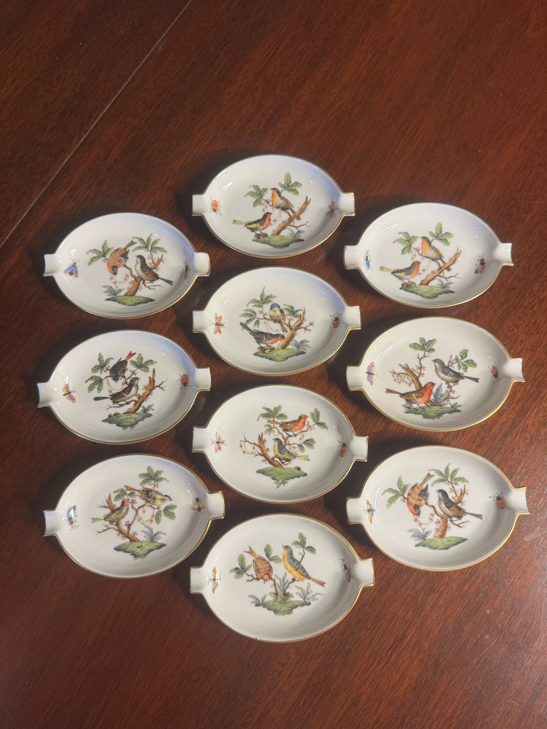 Herend Rothschild Ash Trays (#7784)