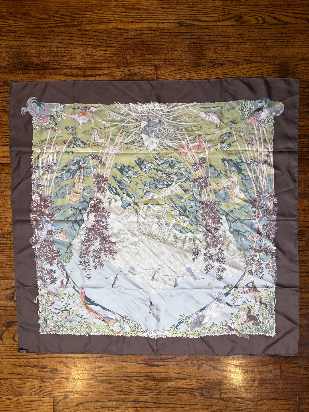 Vintage HERMÈS “Sichuan” Silk Scarf 90
