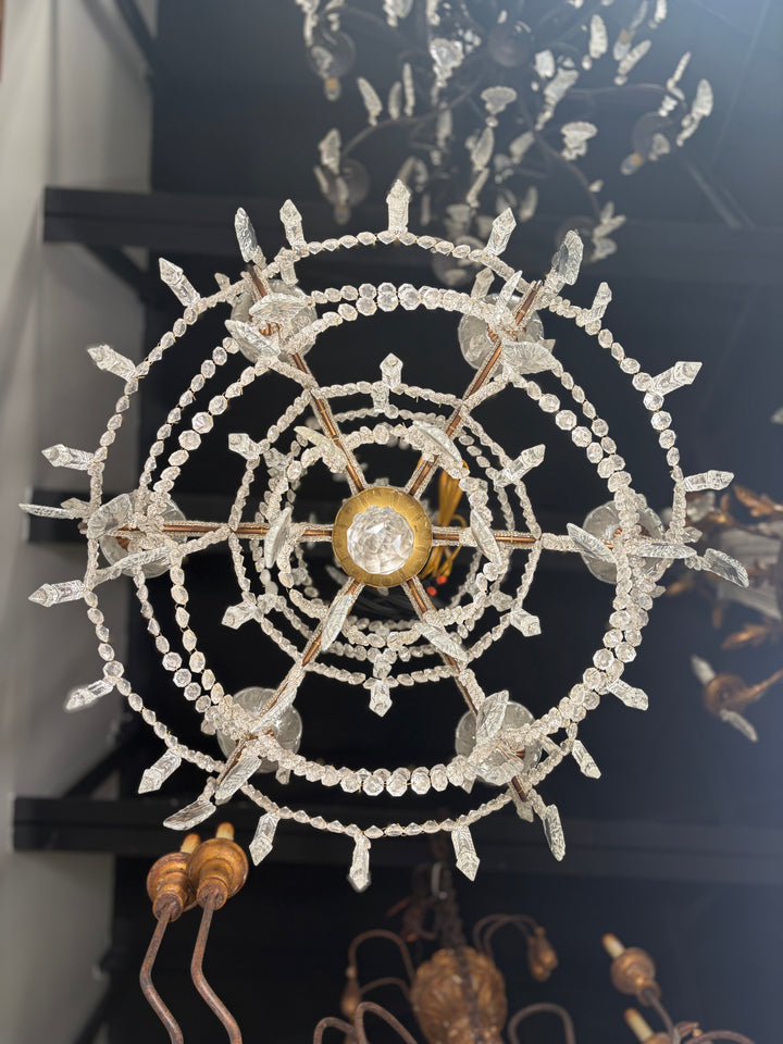 Multi-Arm Crystal Beaded Chandelier