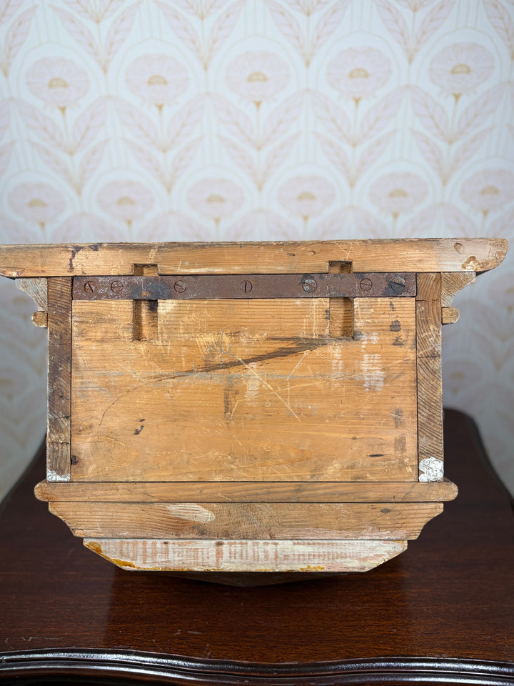 Decorative Wooden Wall Bracket with Gilt Rococo Hardware
