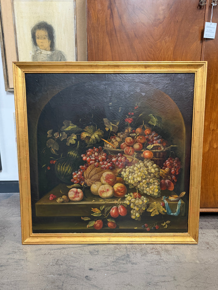 Still Life Fruit Oil on Canvas Painting