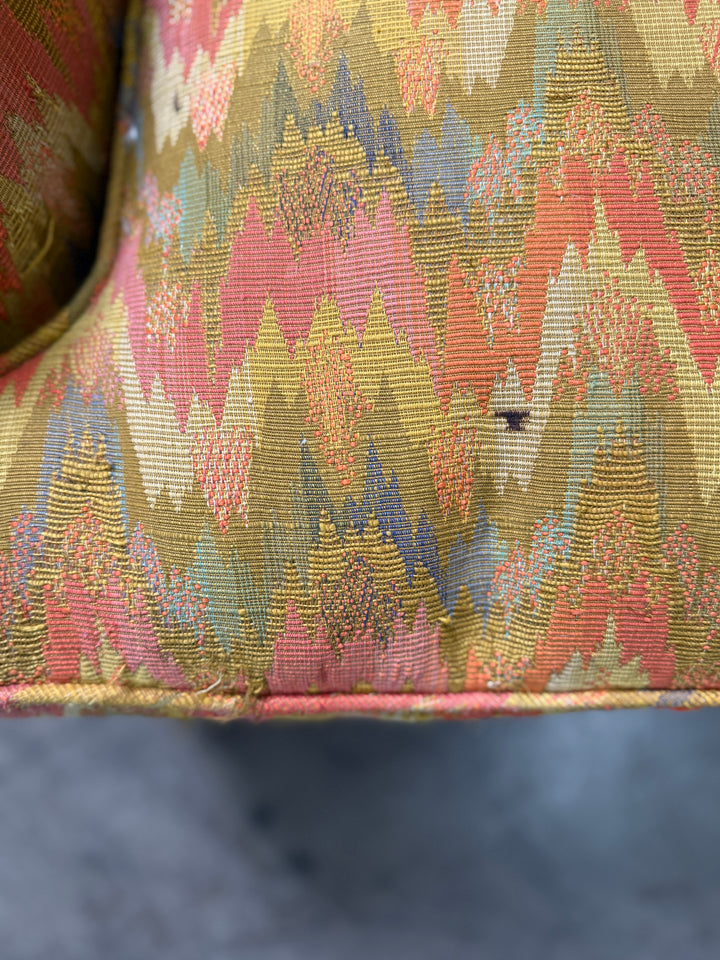 Upholstered Chair - Orange Multicolor