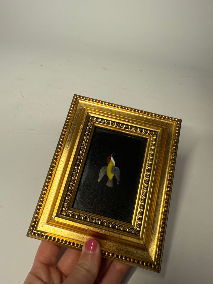 Pietra Dura Bird Plaque