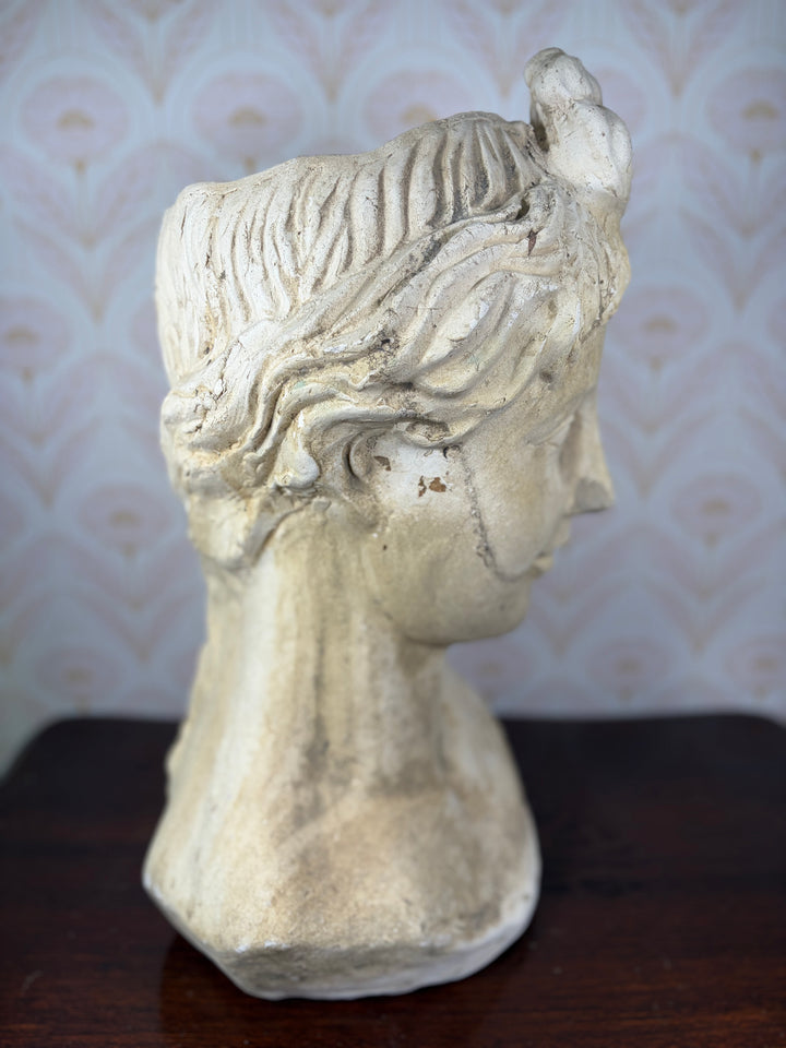 Neoclassical Female Bust Planter