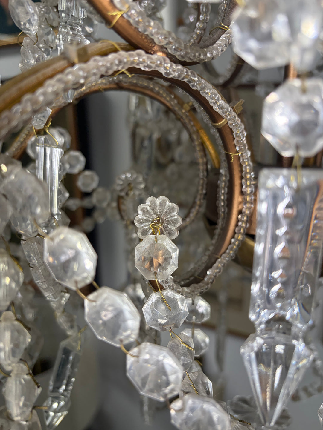 Multi-Arm Crystal Beaded Chandelier
